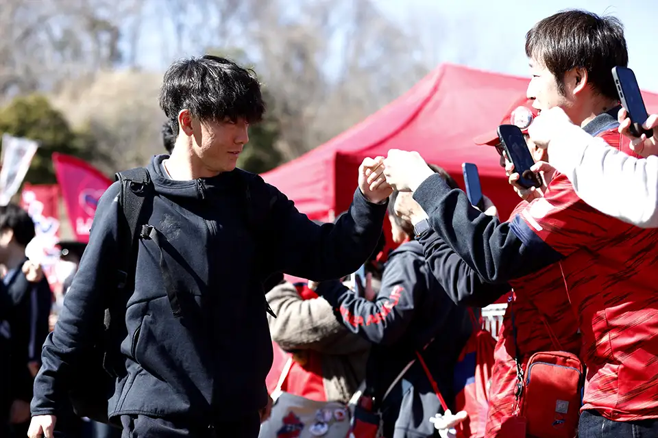 選手アライバル見学会